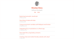 Desktop Screenshot of nicolashery.com